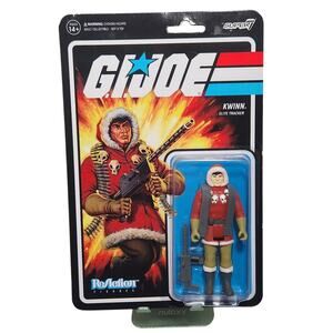 G. I. Joe Kwinn Elite Tracker Super 7 Reaction figure 4" Action Figure Brand New
